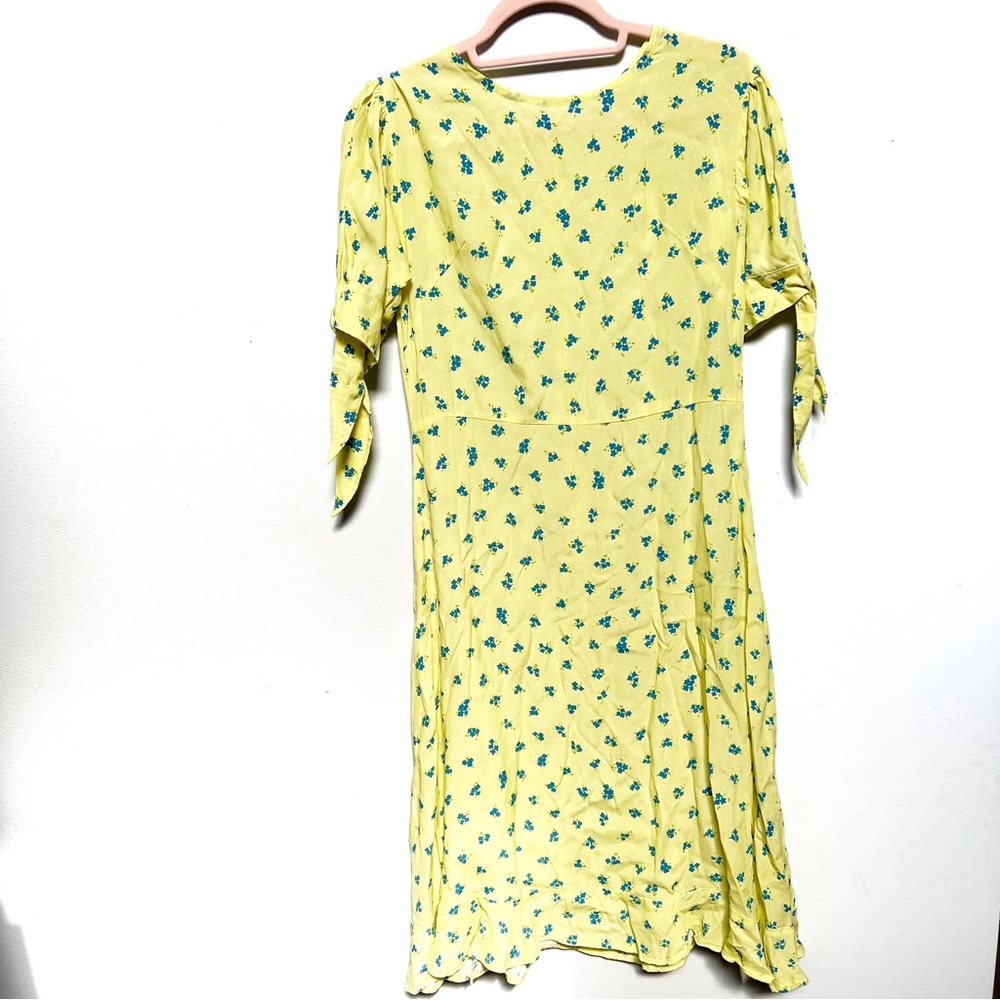 Faithfull the Brand Erin Lemon Luda Yellow Floral Dress